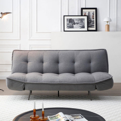Cassidy Convertible Sofa Bed in Grey (Single) - Furnt
