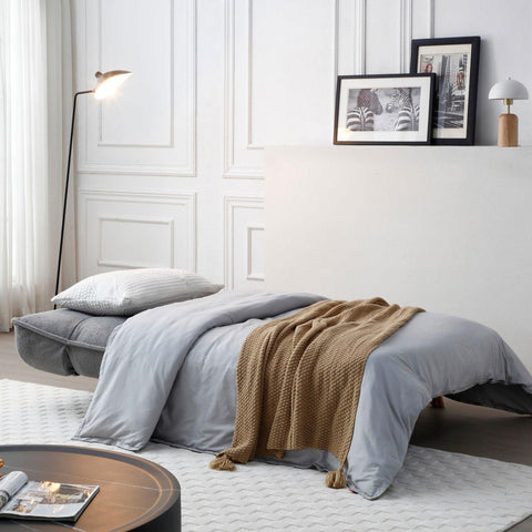 Cassidy Convertible Sofa Bed in Grey (Single) - Furnt