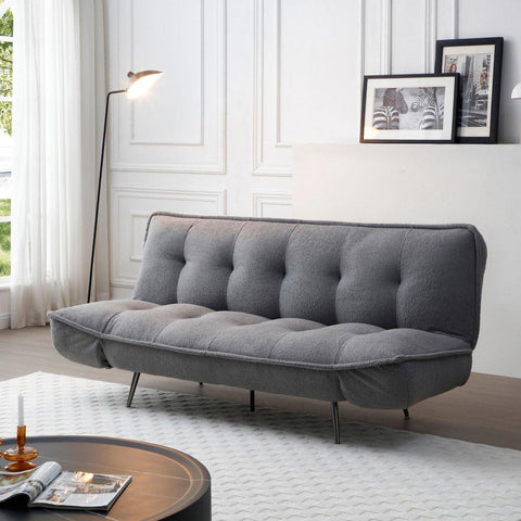 Cassidy Convertible Sofa Bed in Grey (Single) - Furnt