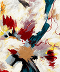 Celestial Harmony Abstract Cosmological Oil Painting - Furnt