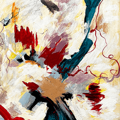 Celestial Harmony Abstract Cosmological Oil Painting - Furnt