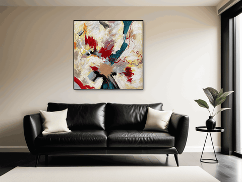 Celestial Harmony Abstract Cosmological Oil Painting - Furnt