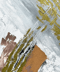 Celestial Shores Gilded Horizon Abstract Oil Painting - Furnt