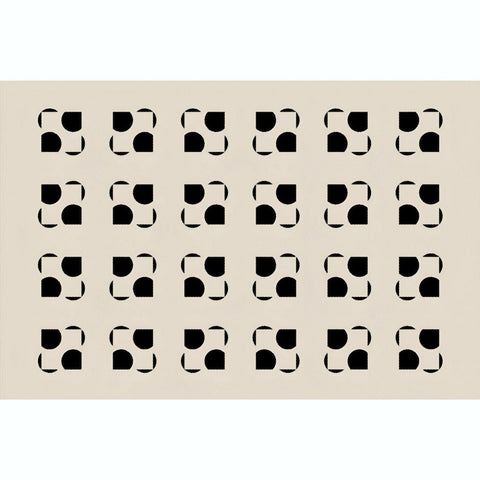 Checkmate B Abstract Quadrant Design Rug - 160 x 200cm - Furnt