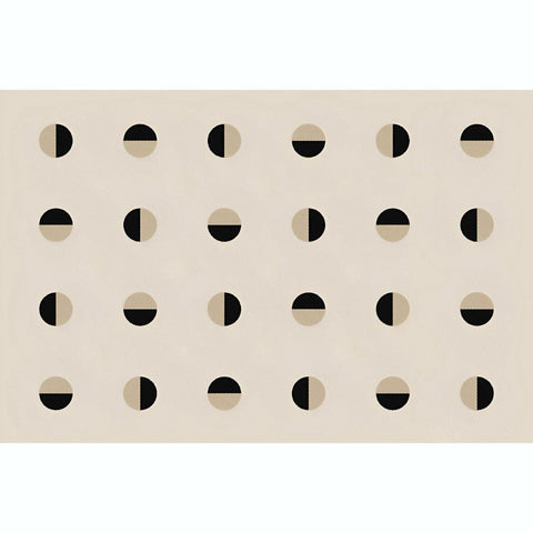 Checkmate D Circle Pattern Rug - 160 x 200cm - Furnt