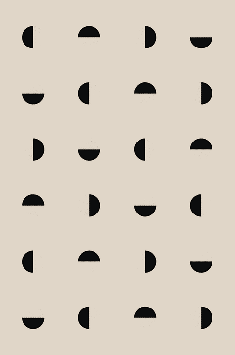 Checkmate D Circle Pattern Rug - 160 x 200cm - Furnt