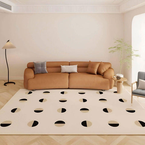 Checkmate D Circle Pattern Rug - 160 x 200cm - Furnt