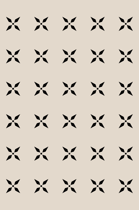 Checkmate E Starburst Pattern Rug - 160 x 200cm - Furnt