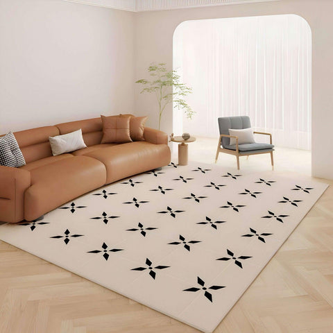 Checkmate E Starburst Pattern Rug - 160 x 200cm - Furnt
