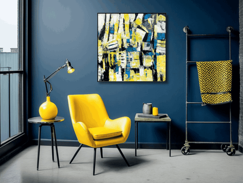 Citadel Abstract Architectural Oil Painting - Furnt