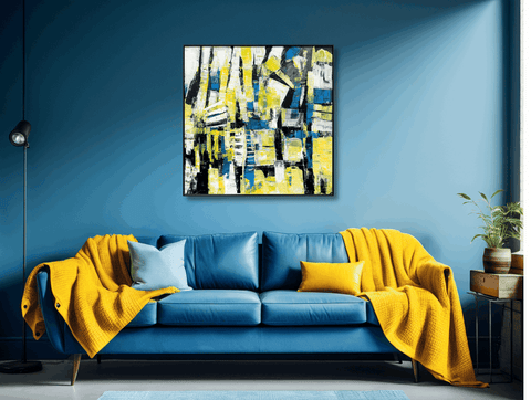 Citadel Abstract Architectural Oil Painting - Furnt