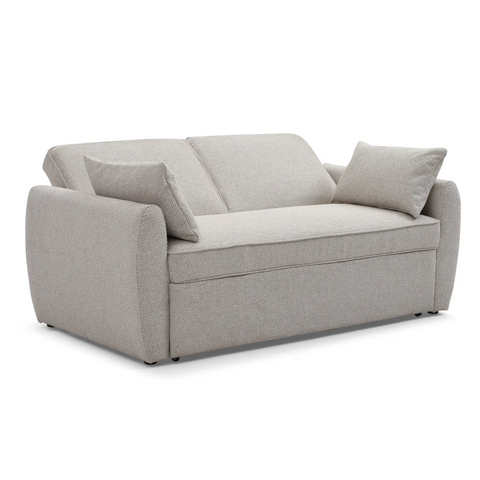 Clarke Sofa Bed in Natural or Grey Textured Weave