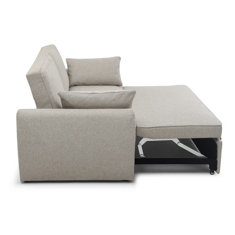 Clarke Sofa Bed in Natural or Grey Textured Weave