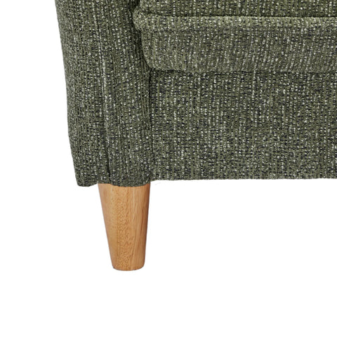 Clicto Green Fabric Click-Clack 3 Seater Sofa Bed with Storage