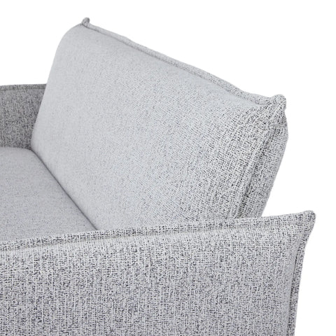 Clicto Grey Fabric Click-Clack 3 Seater Sofa Bed with Storage