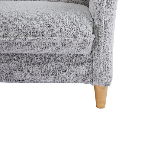 Clicto Grey Fabric Click-Clack 3 Seater Sofa Bed with Storage