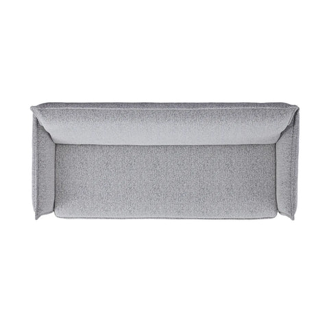 Clicto Grey Fabric Click-Clack 3 Seater Sofa Bed with Storage
