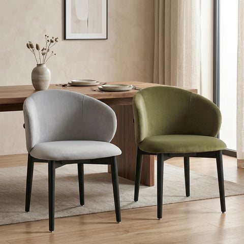 Clifton Grey Fabric Dining Chair