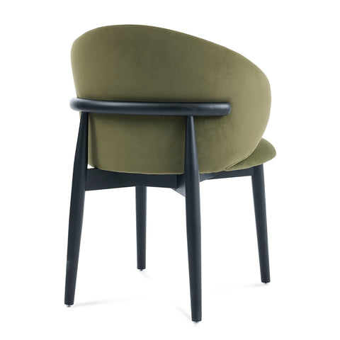 Clifton Olive Green Fabric Dining Chair