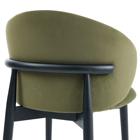 Clifton Olive Green Fabric Dining Chair