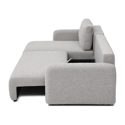 Cloud Natural Soft Boucle Corner Sofa Bed