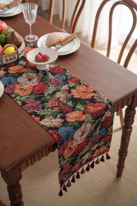 Country Meadow Floral Table Runner – 180 x 33 cm