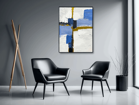 Cubical Abstract Oil Painting - Furnt