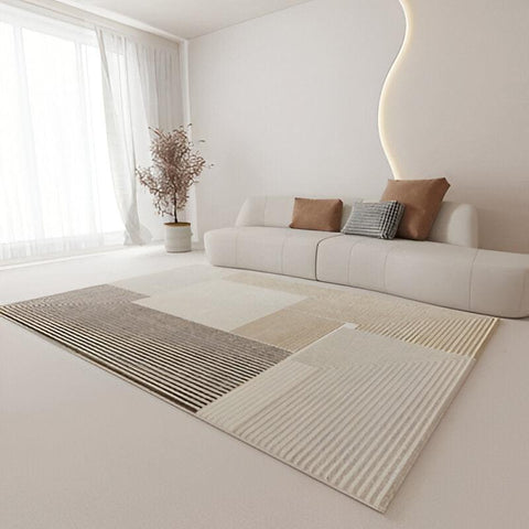 Darbis B Geometric Cream & Camel Area Rug - 160 x 200cm - Furnt