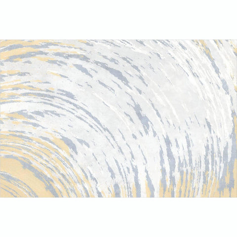 Dripple Gold Abstract Wave Rug - 160 x 200cm - Furnt