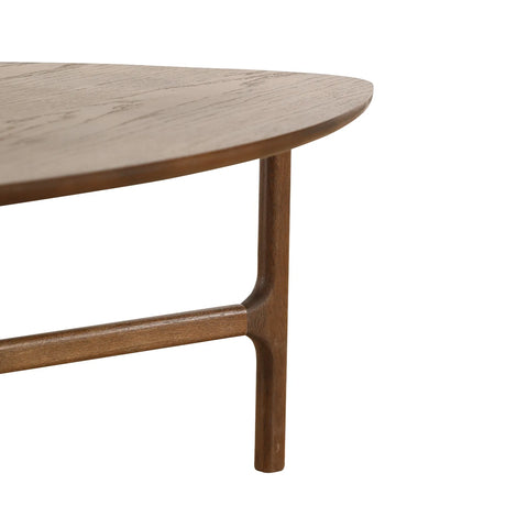 Dune Walnut Triangle Wooden Coffee Table