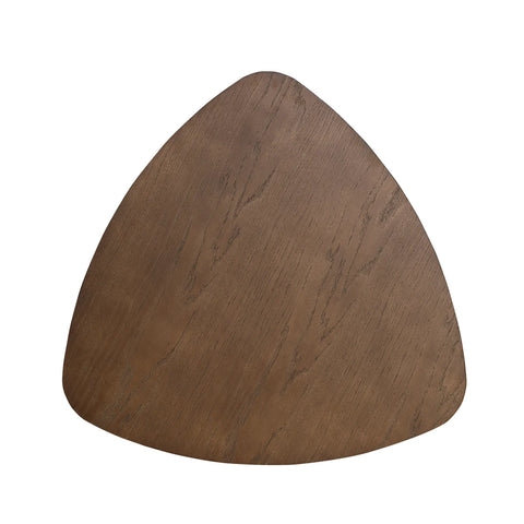 Dune Walnut Triangle Wooden Coffee Table