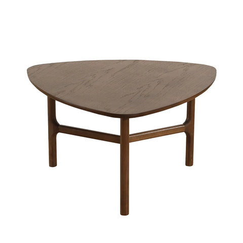 Dune Walnut Triangle Wooden Coffee Table