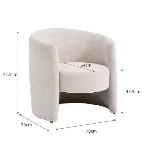 Dylan Cream Accent Chair