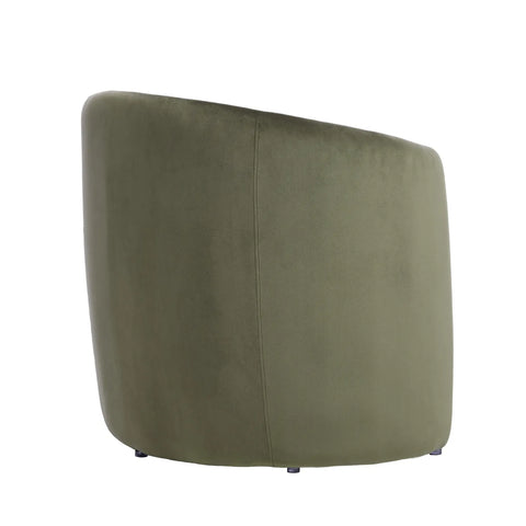 Dylan Velvet Olive Green Accent Chair