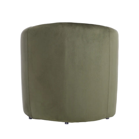 Dylan Velvet Olive Green Accent Chair