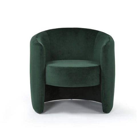 Dylan Velvet Dark Green Accent Chair