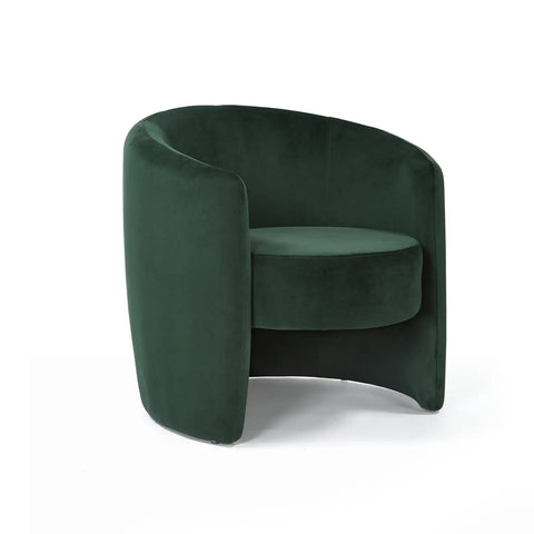 Dylan Velvet Dark Green Accent Chair