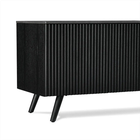 Echo Black Marble Effect Ceramic Top & Wooden TV Cabinet