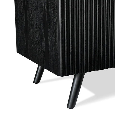 Echo Black Marble Effect Ceramic Top & Wooden TV Cabinet