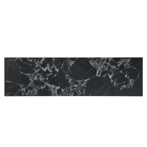 Echo Black Marble Effect Ceramic Top & Wooden TV Cabinet