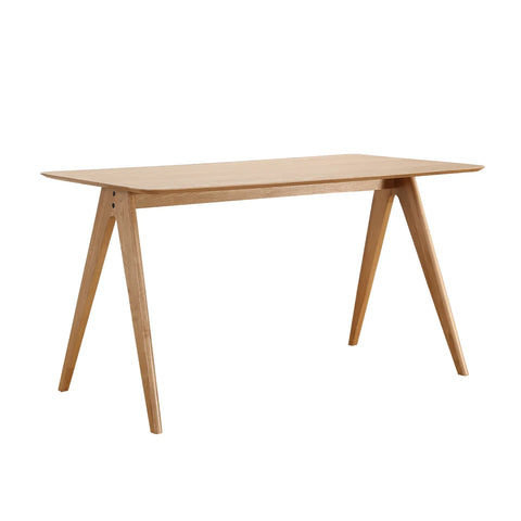 Edda Oak Rectangle Wooden Dining Table - 140cm