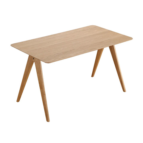 Edda Oak Rectangle Wooden Dining Table - 140cm