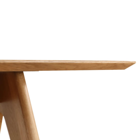Edda Oak Rectangle Wooden Dining Table - 140cm