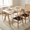Edda Retro Oak Effect 4-6 Seater Rectangle Wooden Dining Table - 140cm