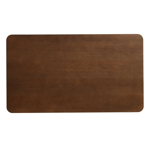Edda Walnut Rectangle Wooden Dining Table - 140cm