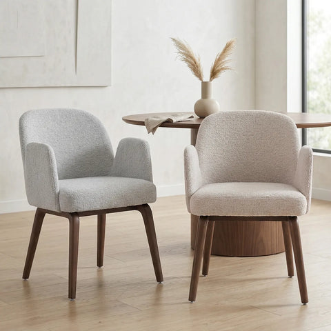 Elano Cream Fabric Dining Chair