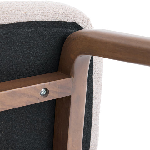 Elano Cream Fabric Dining Chair