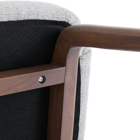 Elano Light Grey Fabric Dining Chair