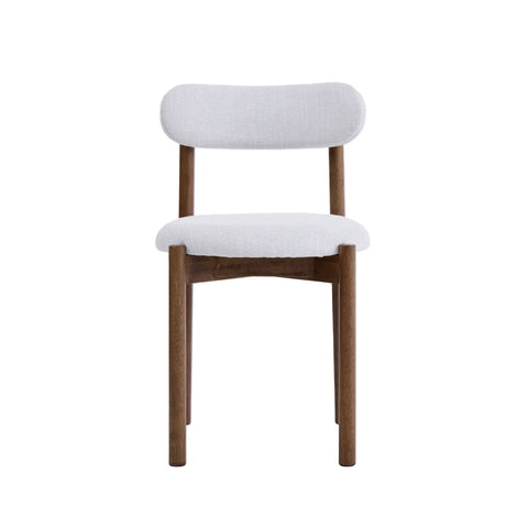 Elmora Set of 2 Beige Fabric Dining Chairs