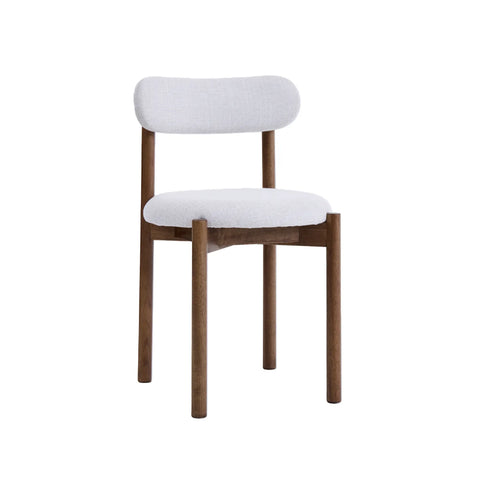 Elmora Set of 2 Beige Fabric Dining Chairs